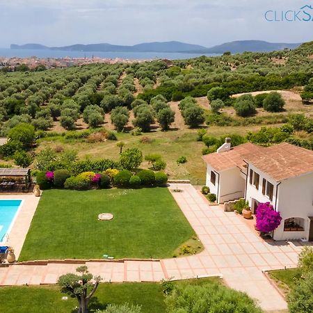 Clicksardegna Villa Emanuel Ad Alghero Con Vista Mare Spettacolare, Piscina Indipendente Per 8 Persone Exterior foto