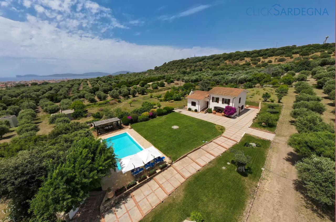 Clicksardegna Villa Emanuel Ad Alghero Con Vista Mare Spettacolare, Piscina Indipendente Per 8 Persone Exterior foto