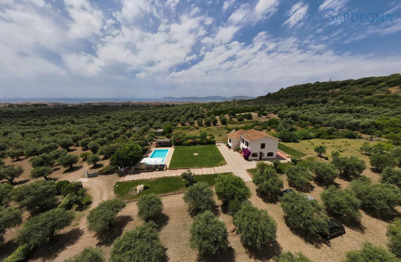 Clicksardegna Villa Emanuel Ad Alghero Con Vista Mare Spettacolare, Piscina Indipendente Per 8 Persone Exterior foto